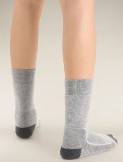 Icebreaker Women's Merino Hike+ Medium Crew Socks BlizzardHeather Outlet