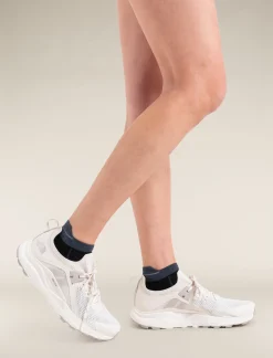Icebreaker Women's Merino Run+ Ultralight Micro Socks Black/Graphite Fashion
