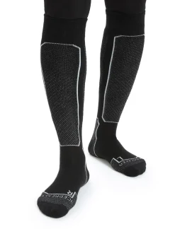 Icebreaker Women's Merino Ski+ Light Over the Calf Socks Black Outlet