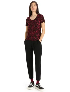 Icebreaker Women's MerinoFine™ Interlock Pants Black Cheap